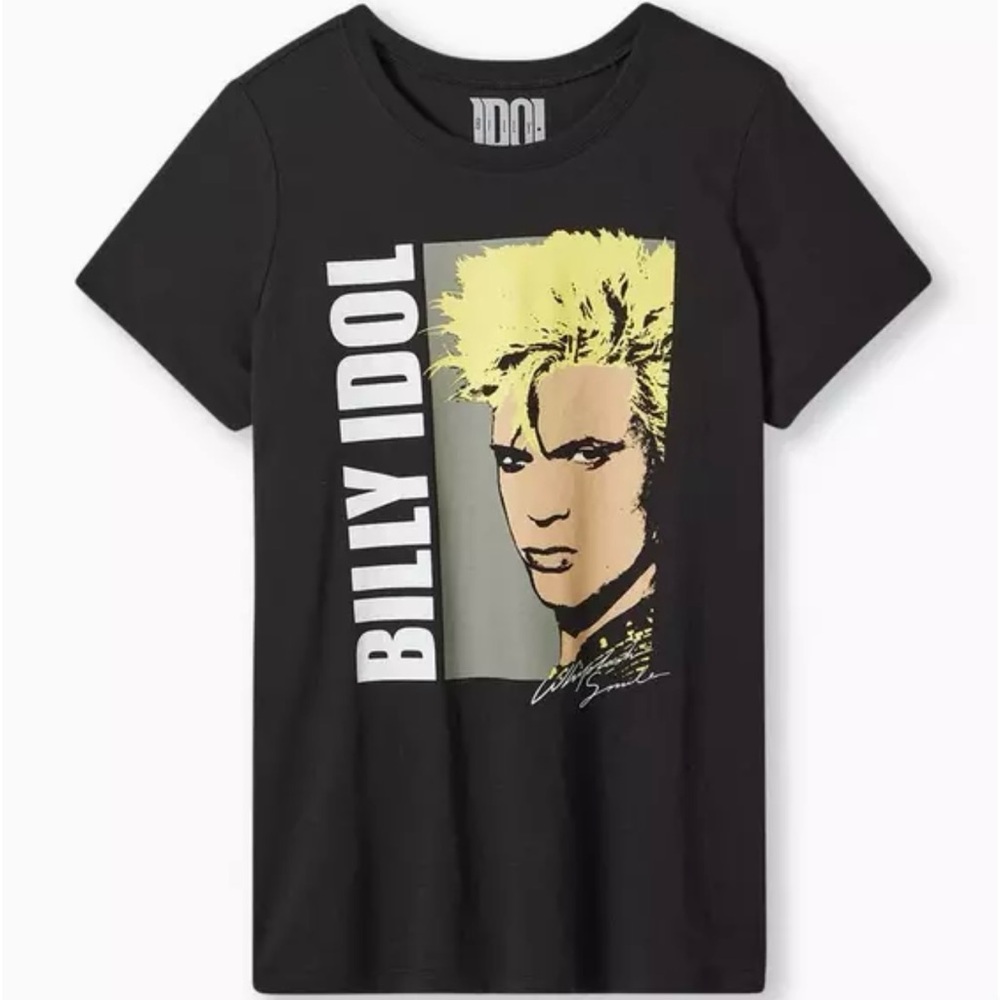 Torrid Billy Idol Black Classic Fit Crew Tee